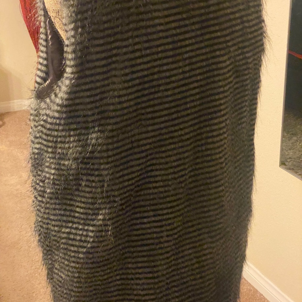 Faux Fur 3/4 Length Vest - Picture 3 of 5
